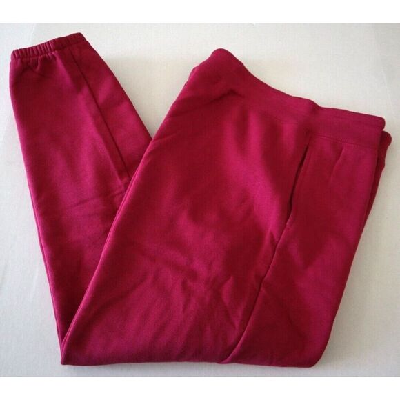 GAP 870261-131 Women's Sz M Cerise Pink Embroidered Logo Fleece Lined Joggers - Picture 8 of 9